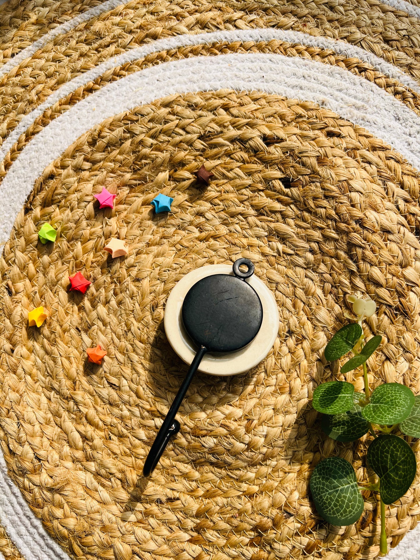 Red Leaf Ceramic Wall Hook