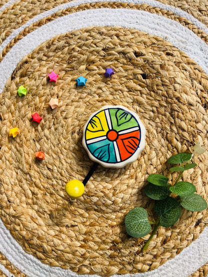 Rang Chakra Ceramic hook