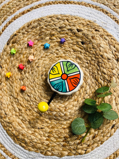 Rang Chakra Ceramic hook